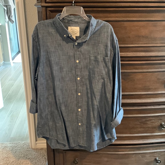 Chemise brodée sport chic carreaux beige et bleu ciel | Cotton Park